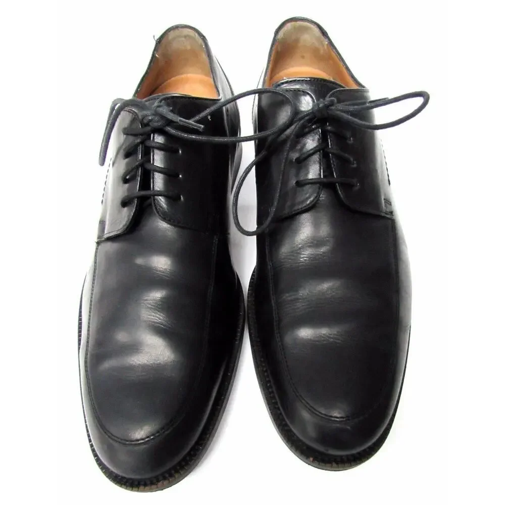 Johnston & Murphy men's size 9 M leather sheep skin shoes dress oxfords